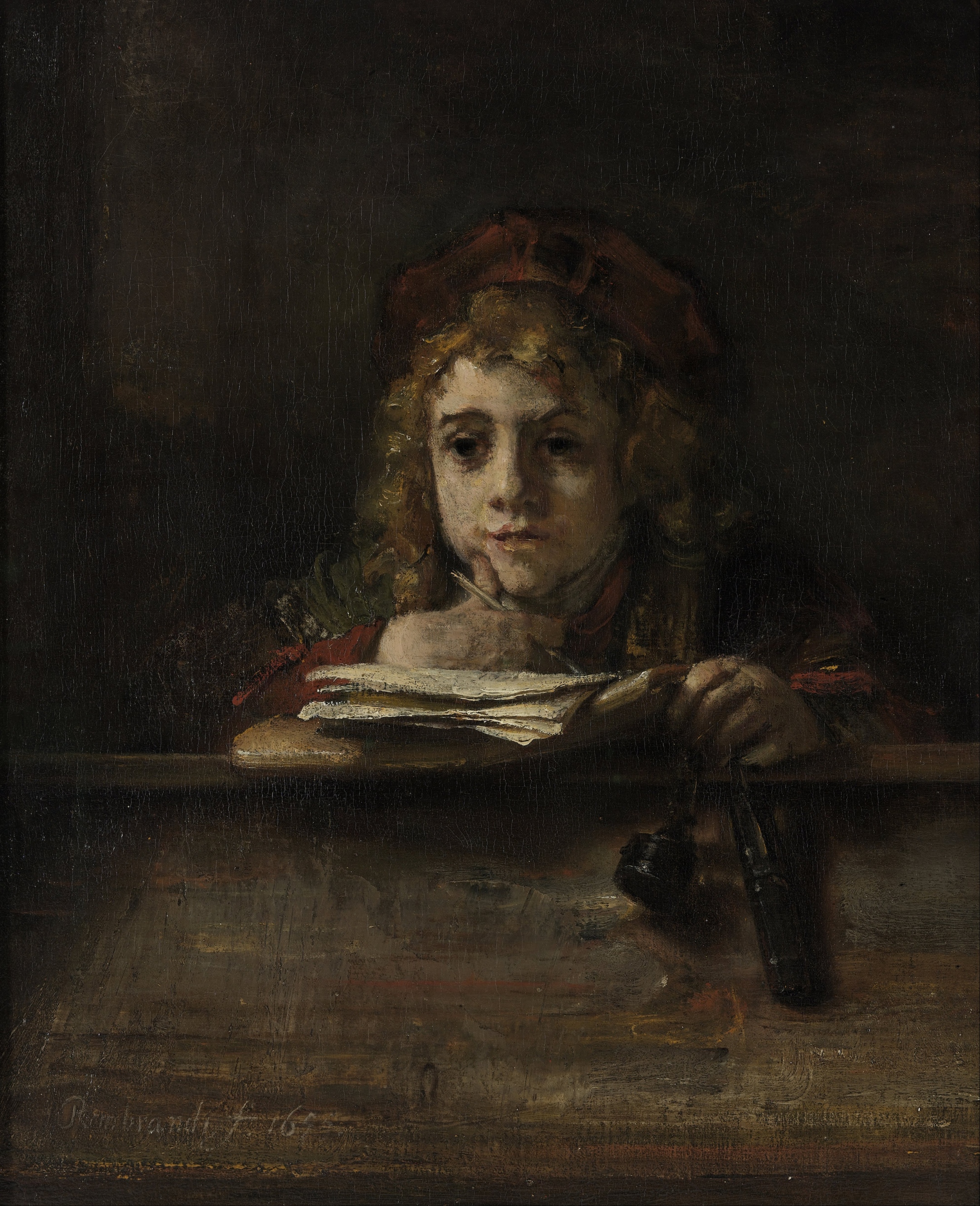 Rembrandt van Rijn - Titus aan de lezenaar